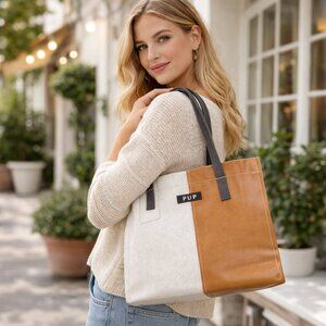 PUP People For Urban Progress Executive Handbag Tote Indiana Recycled Materials